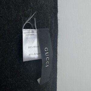 Gucci Black Wool Blend Scarf